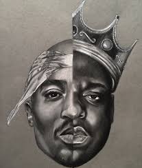 Tupac Biggie Tupac And Biggie Tupac Black And Grey Tattoos