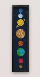 solar system cross stitch pattern pdf pattern xstitch