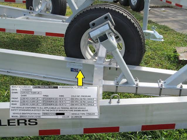 Boat Trailer VIN