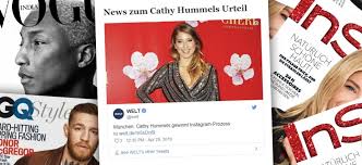 In german football, the hummels are one of the most famous and most discussed couples. Cathy Hummels Wins Trial In Munich Advertising On Instagram Judgement Fiv Magazine