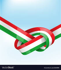 Italian Ribbon Flag On Background Vector Image On Vectorstock Ribbon Flag Flag Background