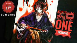 Kokushibou is the secondary antagonist of demon slayer: Drawing Kokushibou How To Draw Kokushibou Kimetsu No Yaiba Demon Slayer Youtube
