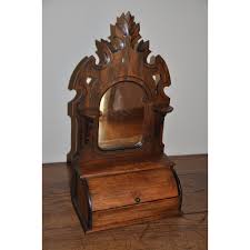 Antique dressing table for doll house. Antique Victorian Wall Or Dressing Table Wood Mirror