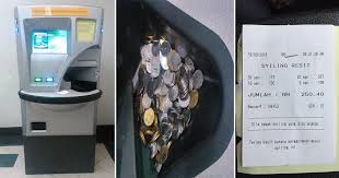 Maybank images, stock photos & vectors | shutterstock. Cara Tukar Duit Syiling Guna Mesin Di Bank Duit Terus Masuk Akaun Vanilla Kismis