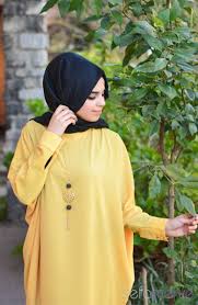 Mas Tesettur Tunik 1371 06 Safran Moda Stilleri Tunik Basortusu Modasi