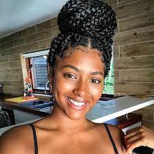 Medium Box Braids Styles Caring Hairstyles And Hair Trends You Need To Try T Braids Box Braids Styling Natural Hair Styles Medium Box Braids