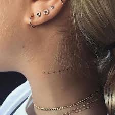 Beautiful neck tattoo designs and ideas for men and women. Tiny Neck Tattoos For Women All My Tattoos Are Extremely Meaningful So That Types Of Tattoos Have To Small Neck Tattoos Girl Neck Tattoos Neck Tattoos Women