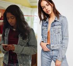 In never have i ever's season 2 premiere, devi vishwakumar refuses to choose. Never Have I Ever Season 1 Episode 2 Devi S Blue Denim Jacket Shop Your Tv