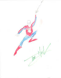 Peter parker / tom holland imagines vintage_grace. Charitybuzz Drawing Of Spider Man By Tom Holland Lot 1526707