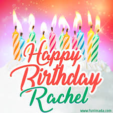 Happy Birthday Gif For Rachel With Birthday Cake And Lit Candles Download On Funimada Com With tenor, maker of gif keyboard, add popular happy birthday animated gifs to your conversations. happy birthday gif for rachel with birthday cake and lit candles download on funimada com