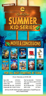 Programs are sorted in increasing order of start time. Carmike Cinemas Summer Kids Movie Schedule Summer Movie Summer Kids Kids Series