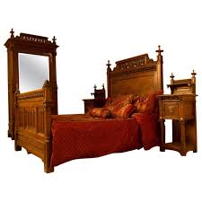 See more ideas about furniture, bedroom furniture, gothic this bedroom set is available in full or queen and designed with smooth contours and that give it a sleek yet elegant charm. Gothic Revival Bedroom Sets 3 For Sale At 1stdibs