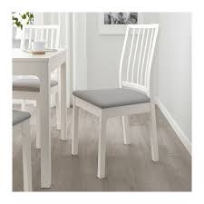 Ekedalen Chair White Orrsta Light Gray Ikea In 2020 Solid Wood Chairs Upholstered Dining Chairs Chair