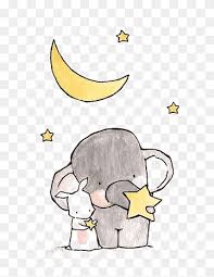 Handbemalter Elefantenbaby Png Pngwing