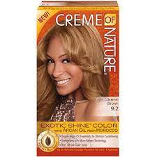 Creme Of Nature Light Caramel Brown 9 2 Brun Caramel Clair Permanent Haircolor 1 Application Walmart Com Organic Hair Color Hair Color Caramel Blonde Hair Dye