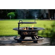 Whether it's a warm summer night or a crisp fall afternoon, an outdoor fire pit can be a perfect gathering spot for friends and family. Big Horn 47 24 In W Black Steel Wood Burning Fire Pit Lowes Com Wood Burning Fires Wood Burning Fire Pit Outdoor Fire Pit