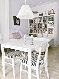 Dining Area In Tiny Studio Apartment With Ikea Melltorp Table And Expedit Bookcase Hellouhansen Apartment Dining Apartment Dining Room Home Decor
