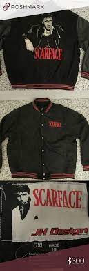 Rare Scarface Jhdesign Reversible Letterman Jacket Good Shape For Age Great For Collectors And Very Rare For This Size Couple Marks My Posh Closet Jacke