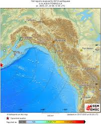 An earthquake is caused by a sudden slip on a fault.the tectonic plates are always slowly moving, but they get stuck at their edges due to friction. Earthquake Magnitude 7 8 Alaska Peninsula 2020 July 22 06 12 44 Utc