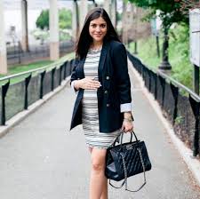 Trendy & Easy To Wear Maternity Workwear Outfit Ideas - Bjarni Baby