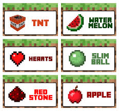 (click or scroll down to get the minecraft printables). 7 Best Free Printable Minecraft Food Labels Fish Printablee Com