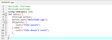 C++ Check If File Exists