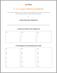 Notes On Keller Williams 1 3 5 Goal Setting Template Goal Setting Template Goals Template Keller Williams
