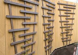 Unless you plan to keep a tall ladder handy, you won't want to encourage to build a trellis like this, use eight foot 2x3's as poles on the two sides and two furring strips for rails to span the space between them, providing a. Build A Chic And Easy Diy Garden Trellis The Garden Glove