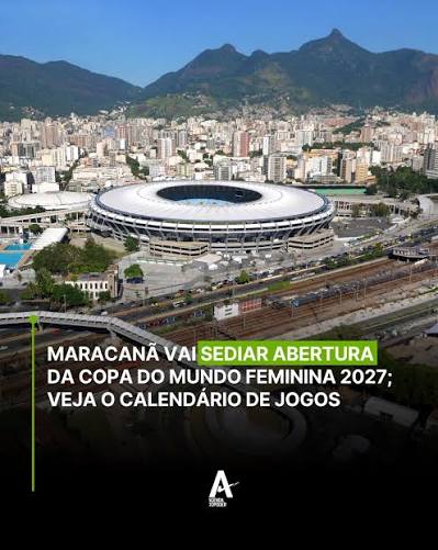 ⚽ COPA DO MUNDO | O Maracan&atilde; ser&aacute; palco da abertura da Copa do Mundo Feminina de 2027. A Fifa divulgou, nesta quinta-feira (20), o calend&aacute;rio da competi&ccedil;&atilde;o e confirmou que o