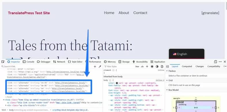 Validating hreflang tags in the DOM, AI generated