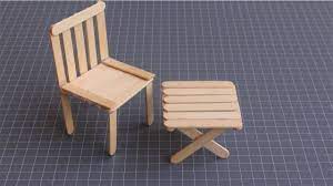 dollhouse furniture diy miniature table and chair popsicle stick craft diy dollhouse furniture craft stick crafts paper furniture