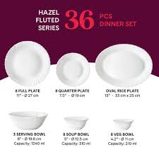 Buy Hazel Dinner Set 21 pc Set: Serves 6 at Best Price Online in ｜皿