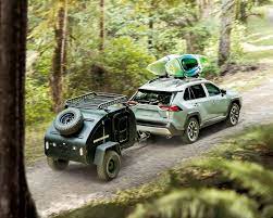 Rav4 Trail Shown In Lunar Rock With White Roof Toyota Suvs Voiture Vehicule