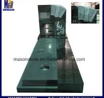 France Customized Monument with Carving Headstone Accordion and Line  Engraving in White
