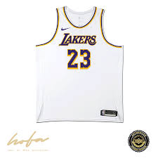 The most common lebron james jersey material is ceramic. Lebron James Lakers Nike Authentic White Jersey Sgfg Hall Of Fame Authentics