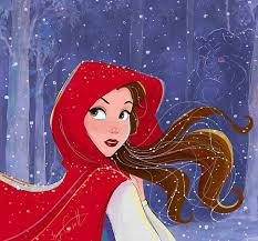 Belle In The Snowy Woods Disney Art Disney Drawings Disney Fan Art