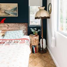 Nightstands bedside table ideas lamp cool hanging night. 10 Small Nightstand Ideas Space Saving Bedside Shelves Tables Apartment Therapy