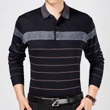 Camisas Sociais Masculinas Manga Longa De Marca Barato 2017 Casual Manga Comprida Camisas Dos Homens De Negocios Masculino Listrado Camisa Polo Marca De Moda Camisas Para Homens Listras Da Moda Polo Listrado