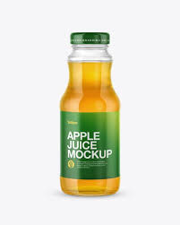 Clear Glass Bottle With Apple Juice Mockup In Bottle Mockups On Yellow Images Object Mockups Mockup Free Psd Mockup Psd Mockup Free Download