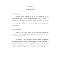 The purpose of the industrial training is to provide exposure for the students on practical engineering fields. Example Practical Report Sony Odor