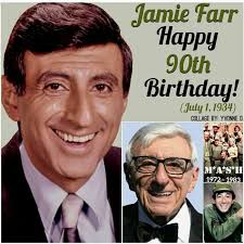 Happy 87th Birthday to Jamie Farr today born July 1,1934. He played  Corporal Maxwell Klinger in M*A*S*H*