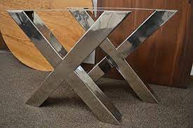 It is very nice made and it has got a granite top. Polished Stainless Chrome Table Legs X Frame Style Any Size Stainless Steel Table Legs Table Legs Stainless Table