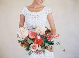 A bridal bouquet of dahlia embodies sophistication and refinement. Bouquet Recipe A Bridal Bouquet Of Dahlias In Fall Hues Chic Vintage Brides