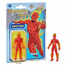 Original numero 559 figura de vinil coleccionable completamente nueva. Antorcha Humana Human Torch Figura 9 5 Cm Marvel Legends Retro