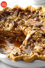 Caramel Pecan Apple Pie Recipe Apple Pecan Pie Thanksgiving Food Desserts Caramel Pecan