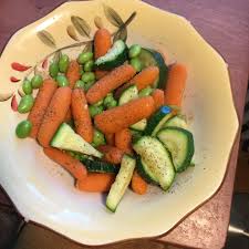 Once you can smell the garlic, add the carrots with a dash of salt. Boiled Carrots Soy Beans And Zucchini Plant Based Recipes Boil Carrots Meals