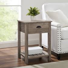 Hampshire white washed natural oak 2+1 drawer bedside table. Nightstands Bedside Tables Target