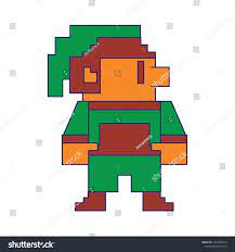 Videogame Pixelated Elf Character Isolated Vector Stock Vector (Royalty  Free) 1457302412 | Shutterstock