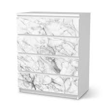 folie fur mobel ikea malm kommode 4 schubladen design marmor weiss ikea malm kommode malm kommode folie fur mobel