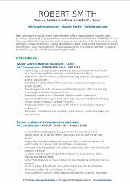 Put that you have that certification right at the top next to your name. Senior Administrative Assistant Resume Samples Qwikresume